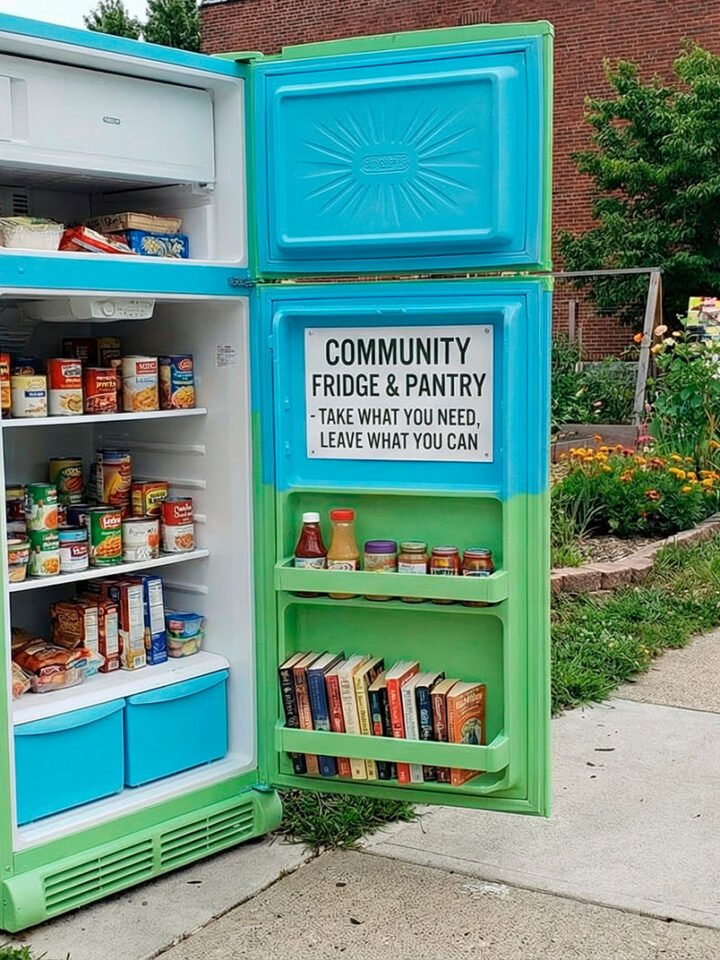 Old refrigerator for disposal