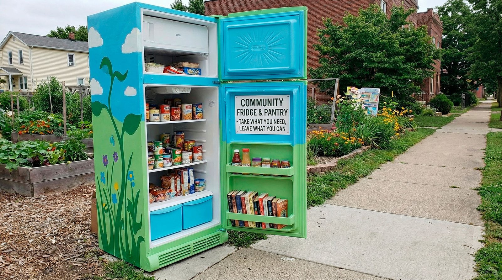 Old refrigerator for disposal